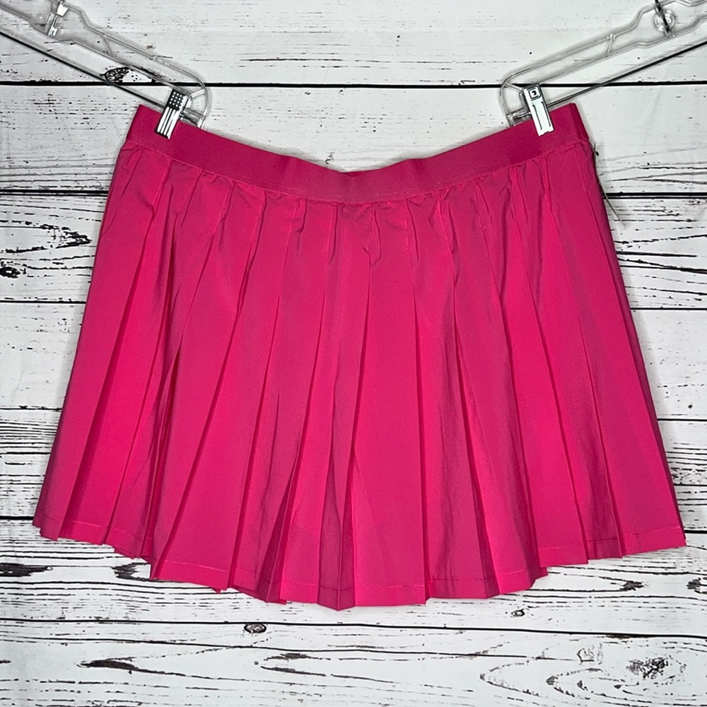 Ideology Performance Plus Size 2X Pink Pleated Skort - Skirt w/ Shorts